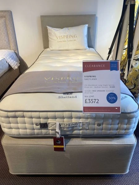 Vispring Shetland Divan - Clearance Long Single 90x200cm 